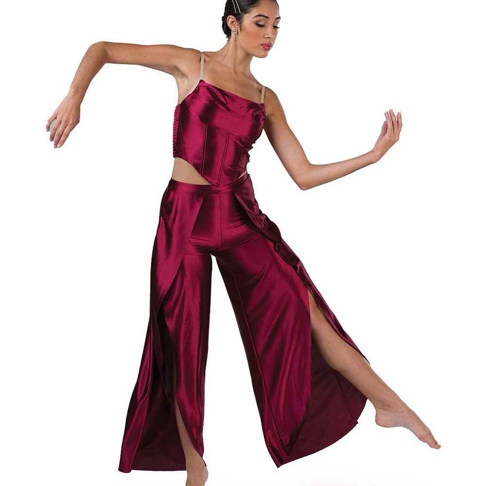 A Wish Come True Earned It in Burgundy- Dance Costume